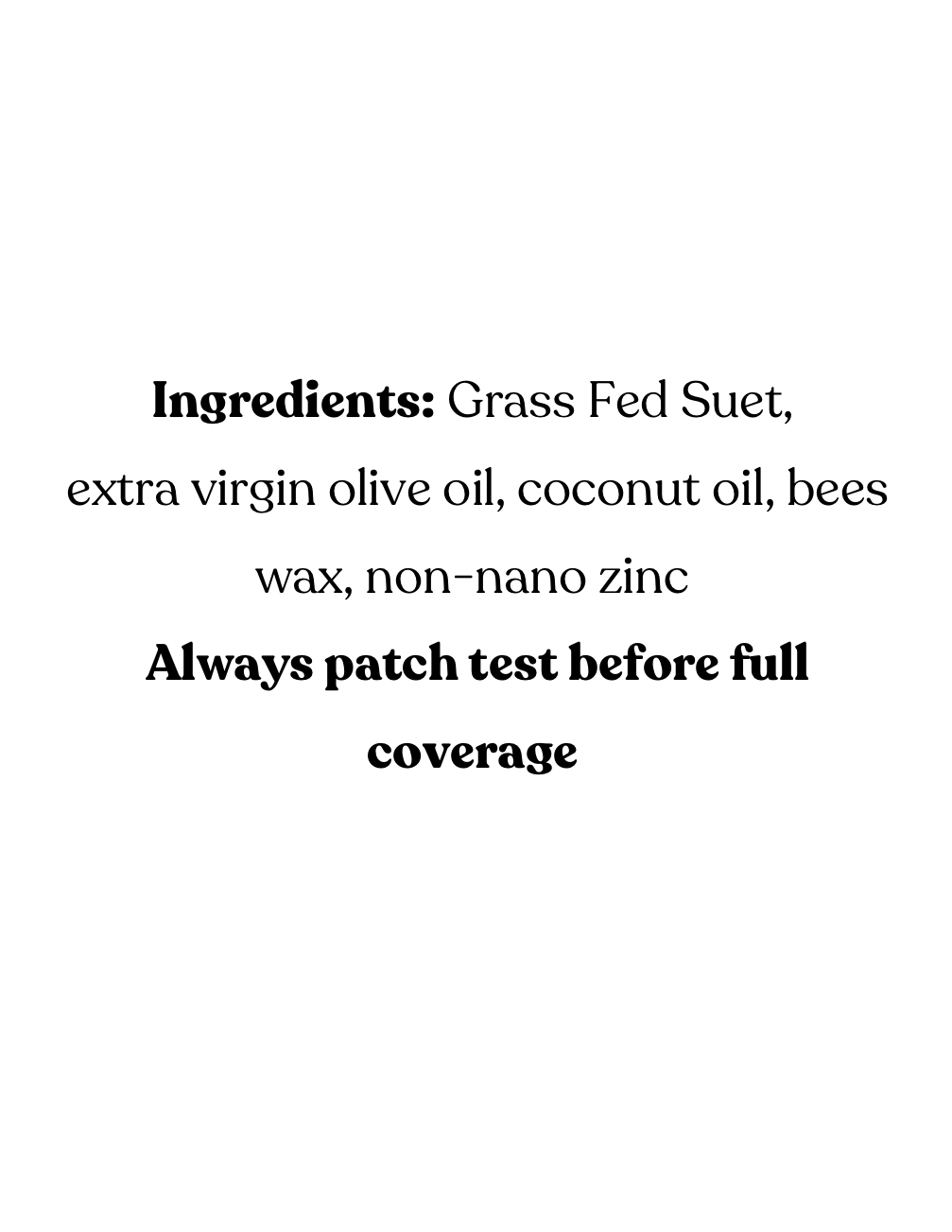 Mineral Sunscreen with Grass-Fed Tallow – Small-Batch Protection 2oz