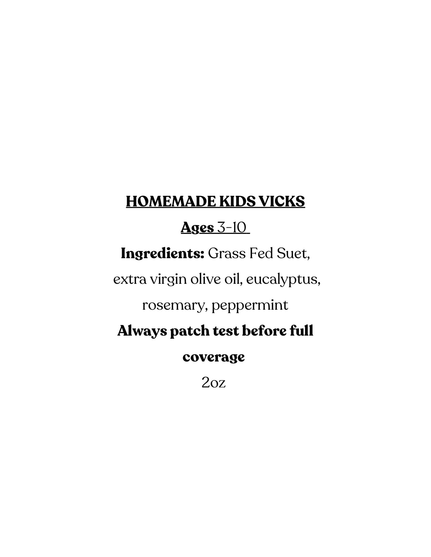 (Homemade)Vicks Balm 2oz